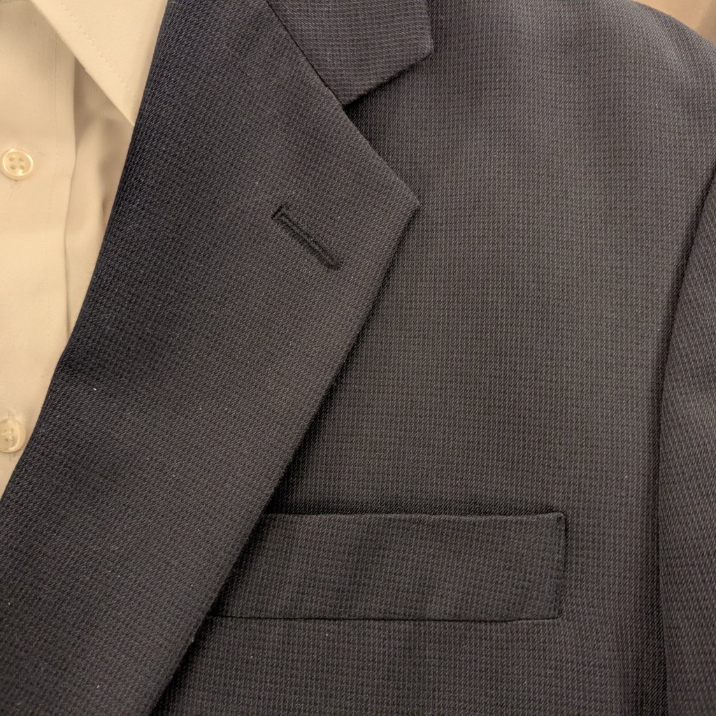 Claiborne - Men's Sport Coat - Sz 42l - Navy Blue